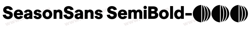SeasonSans SemiBold字体转换